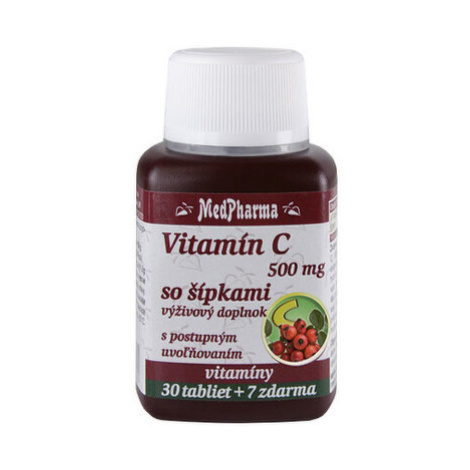 MEDPHARMA Vitamín C 500 mg so šípkami 30 + 7 tabliet ZADARMO