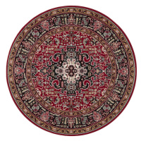 Kruhový koberec Mirkan 104095 Red - 160x160 (průměr) kruh cm Nouristan - Hanse Home koberce