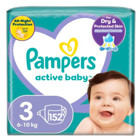 PAMPERS Active Baby MP+ S3 6-10 kg 152 ks