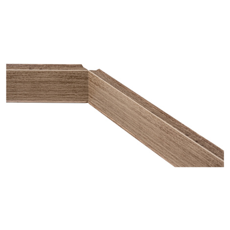 Soklová lišta CD60 Calgary 2,5 m, 2500x60x10 mm, hnědá, Egibi