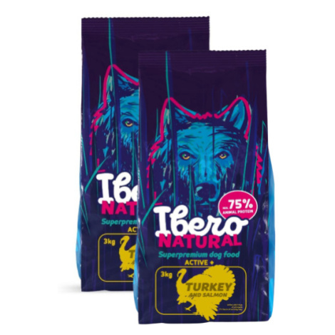 Ibero Natural Dog Active + - 2x3kg