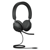 Jabra Evolve2 40 SE/Stereo/USB-C/Drôt/MS/Čierna