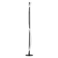 Čierna LED stmievateľná stojacia lampa (výška 144,5 cm) Bridge – Fischer & Honsel