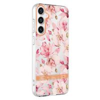 Silikónové puzdro na Samsung Galaxy S23 FE 5G S711 Flower TPU kvety Gardénie ružové
