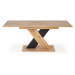 HALMAR Xarelto rozkladací jedálenský stôl dub wotan / čierna