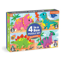 Mudpuppy Puzzle Dinosaury sada 4 v 1