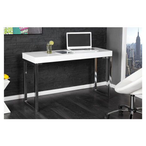 Estila Luxusný moderný písací stôl 120x40cm biela