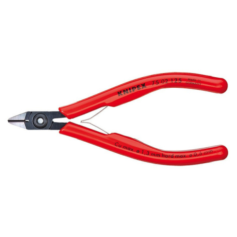 Bočné štiepacie kliešte pre elektroniku brunýrované 125 mm - 7502125 Knipex