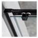 GELCO - SIGMA SIMPLY BLACK sprchové dvere posuvné pre rohový vstup 800 sklo BRICK GS2480B