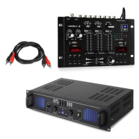 Skytec SPL500EQ, sada s PA zosilňovačom a mixážnym pultom Resident DJ 22 BT 2CH