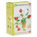 Drevené jahody v kvetináči Strawberry Flower Pot Tender Leaf Toys skladačka s magnetickým čmelia