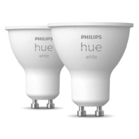 Philips HUE White Žiarovka GU10 5,2W 400lm 2700K Bluetooth 2ks set (Philips)