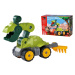 Bager pracovný stroj Power Worker Mini Dino T-Rex BIG s pohyblivými časťami a hrable na piesok o