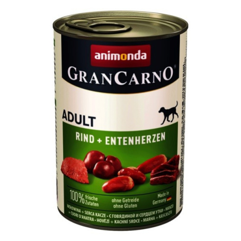 Konzerva Animonda Gran Carno Adult hovädzie a kačacie srdce 400g