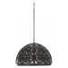 Závesná lampa čierna Dekorhome 45 cm,Závesná lampa čierna Dekorhome 45 cm