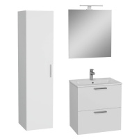Kúpeľňová zostava s umývadlom 60 cm vrátane umývadlovej batérie, vtoku a sifónu VitrA Mia biela 