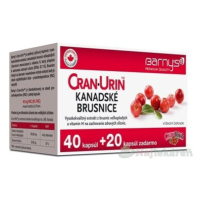 Barny's Cran-Urin Kanadské Brusnice 40 + 20 kapsúl