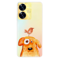 Odolné silikónové puzdro iSaprio - Dog And Bird - Realme C55