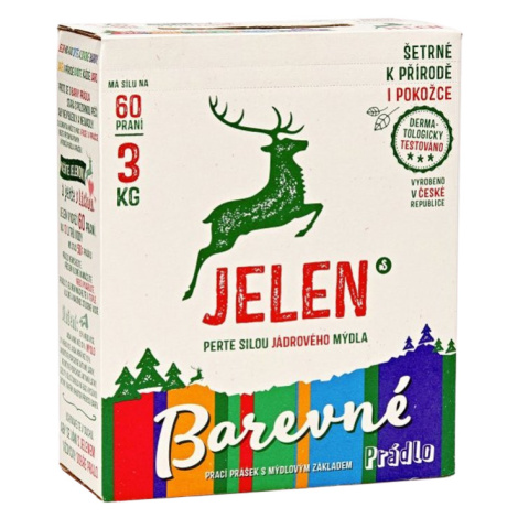 JELEN Color prací prášok 60 dávok, 3 kg