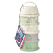 Dávkovač sušeného mlieka Formula Milk Container Beaba 4-dielny Cotton White Sage Green sivo-zele
