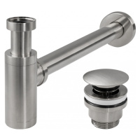 REA Sifon click-clack BRUSH NICKLE INOX