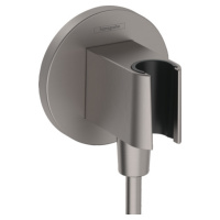 Hansgrohe FixFit S, kolienko s držiakom sprchy, kartáčovaný čierny chróm, HAN-26888340