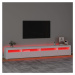 vidaXL TV skrinka s LED svetlami biela 270x35x40 cm