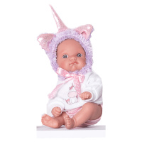 Antonio Juan 85105-2 Jednorožec fialový - realistická bábika bábätko s celovinylovým telom