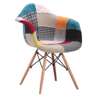 Jedálenská stolička DUO patchwork farebná
