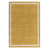 Okrovožltý ručne tkaný vlnený koberec 68x240 cm Albi – Asiatic Carpets