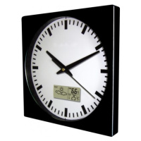 Nástenné hodiny MPM, 2633.90 - čierna, 26cm