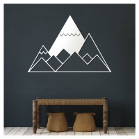 Obraz na stenu - Geometrické hory, Biela