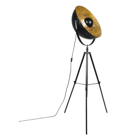 Priemyselná stojaca lampa statív čierna - Magna 50 Eglip QAZQA