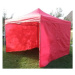 Tradgard DELUXE 41055 Záhradný párty stan nožnicový + bočné steny - 3 x 3 m červená