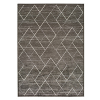 Sivý koberec z viskózy Universal Belga, 70 x 220 cm