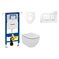 Cenovo zvýhodnený závesný WC set Geberit do ľahkých stien / predstenová montáž + WC Ideal Standa