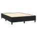 vidaXL Posteľný rám boxspring s matracom čierny 140x190 cm zamat