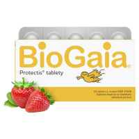 BIOGAIA ProTectis žuvacie tablety jahodová príchuť 10 ks