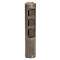 Integrovateľný zásuvkový stĺpik COLONNA hnedý