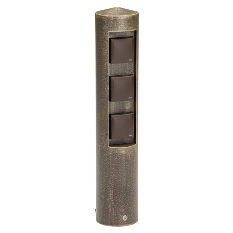 Integrovateľný zásuvkový stĺpik COLONNA hnedý Albert Leuchten