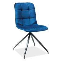 Signal Jedálenská stolička Texo Velvet FARBA: Modrá / Bluvel 86