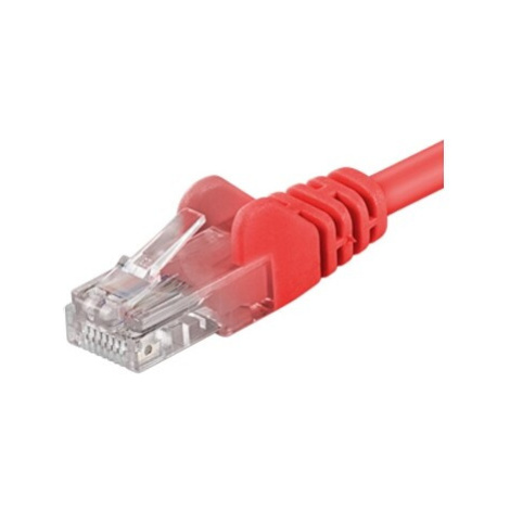 PremiumCord Patch kábel UTP RJ45-RJ45 CAT6 10m červený