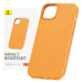 Kryt Baseus Phone Case for iPhone 15 Plus Fauxther Series (Orange)