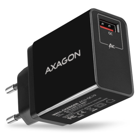 AXAGON ACU-QC19, QC nabíjačka do siete 19W, 1x USB-A port, QC3.0/AFC/FCP/SMART