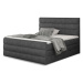 Expedo Čalúnená posteľ boxspring CARAMELLA + topper, 160x200, dora 96