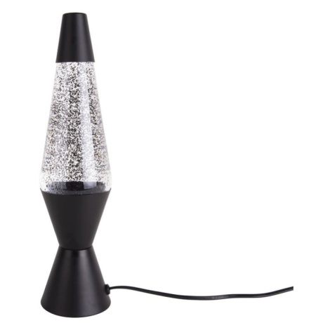 Čierna stolová lampa Leitmotiv Glitter
