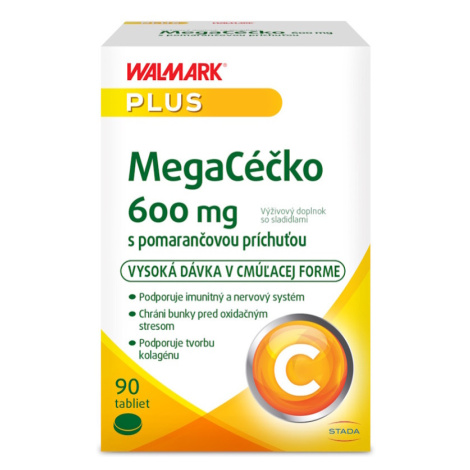 WALMARK MegaCéčko 600 mg 90 cmúľacích tabliet