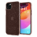 Apple iPhone 15 Plus, Silikónové puzdro, Spigen Liquid Crystal Glitter, transparentné/červeno-zl