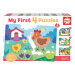 Puzzle pre najmenších My Farm Mother&Babies Progressive Educa mama a bábätká 5-6-7-8 dielov od 2