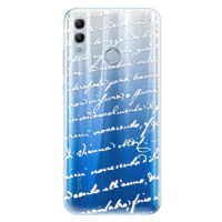 Odolné silikónové puzdro iSaprio - Handwriting 01 - white - Huawei Honor 10 Lite